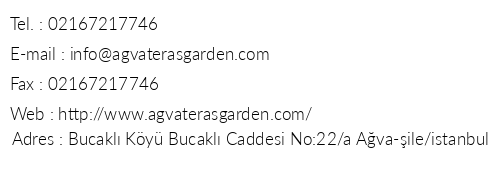 Ava Teras Garden Hotel telefon numaralar, faks, e-mail, posta adresi ve iletiim bilgileri